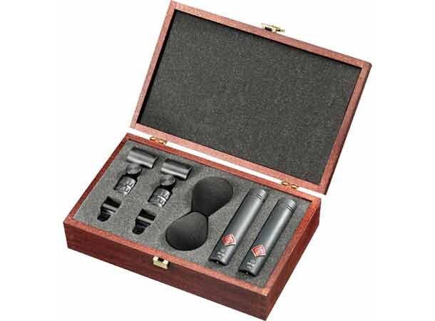 Neumann KM 184 Stereoset MT Cardioid microphones. Sort Stereo pair 